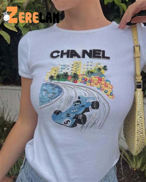 formula 1 chanel tshirt|Chanel's formula 1 shirts.